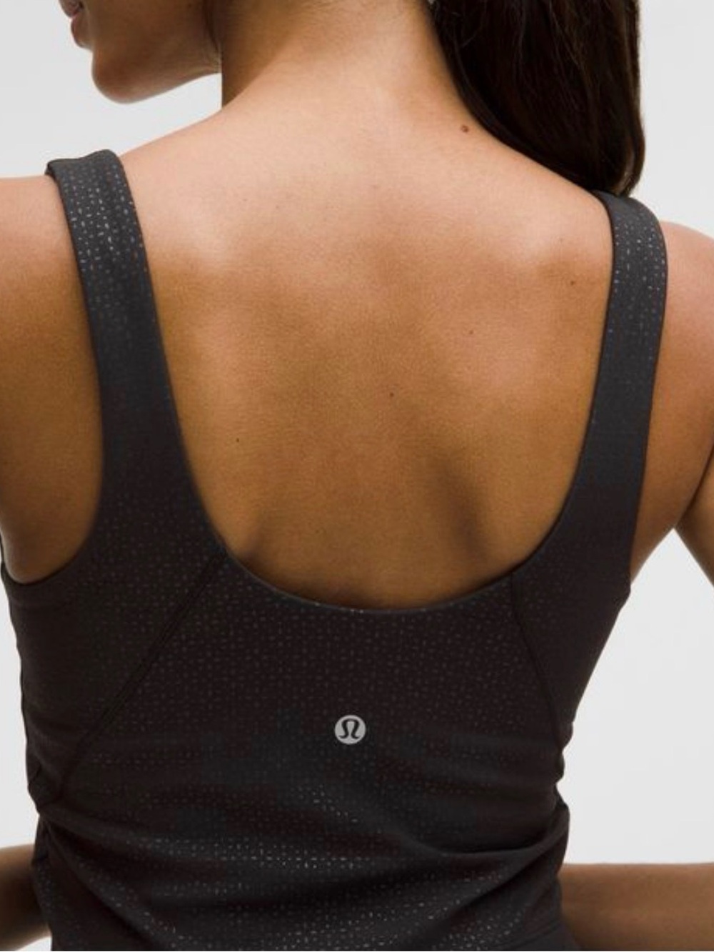 lululemon athletica Black Perforated Scoop-Back Sports Tank
